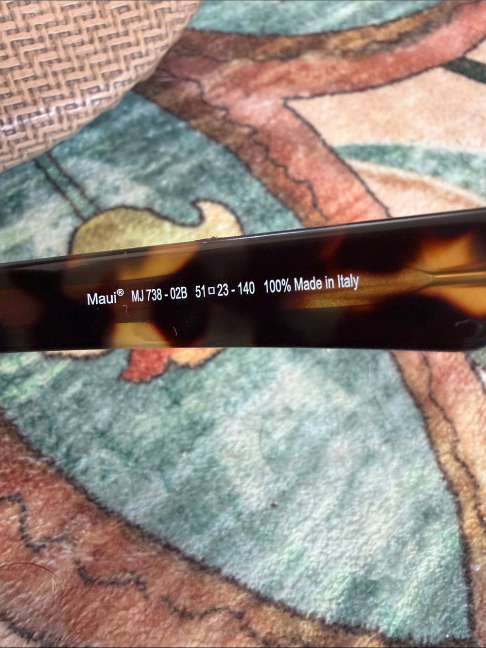 Maui Jim Jasmine tortoise shell sunglasses with case & cloth cleaner. - Picture 5 of 9